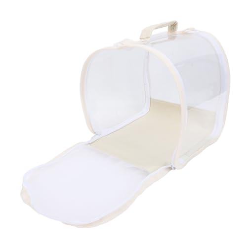 Multifunktional Transparenter Beobachtungsnetzkäfig, Tragbares Faltterrarium für Gartenfiere, Beige von PUNELE
