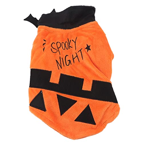 PUNELE Halloween-Haustier Kostüm, Weicher Polyester-Haustier Kostüm für Weihnachts Feiern & Halloween mit Fledermaus Muster, Maschine Wasch Bares Hunde Kostüm (S) von PUNELE
