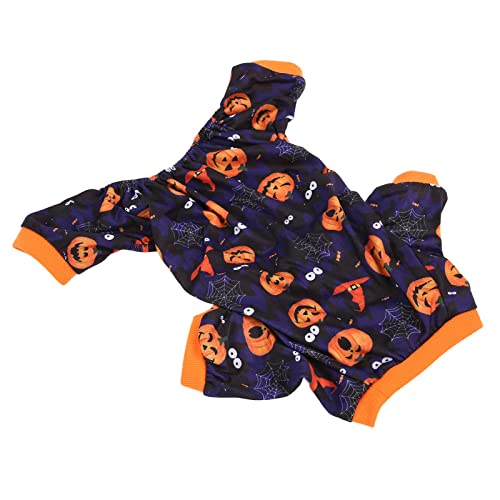 PUNELE Klassische Lebendige Farben Elastischer Hautfreundlicher Hund Winterkleidung, Halloween -Muster für Innen- und Außenpartys, Stilvolle Hundekleider mit Goodstretch (XL) von PUNELE