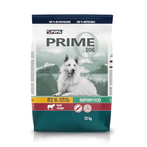 PUPIL Prime Quality- Dry PET Food for Dogs All Breeds, Rich In Beef with Vegetables 10 KG von PUPIL