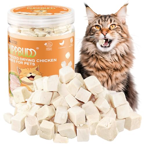 200g Gefriergetrocknete Snacks für Katzen und Hunde, Knuspriger Katzensnack mit Huhn Katzen Leckerlies, Freeze Dried Chicken Treats 200g Gefriergetrocknete Snacks für Katzen und Hunde, Knuspriger Katzensnack mit Huhn Katzen Leckerlies, Freeze Dried Chicken Treats von PUPPBUDD