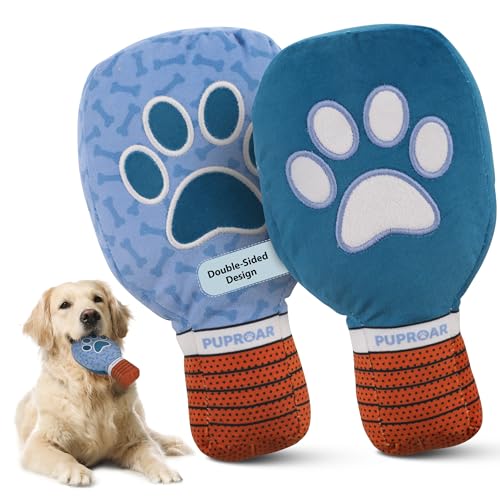 PUPROAR Pickleball Paddle Dog Quietschspielzeug - Lustiges Quietsch- & Knisterpapierspielzeug für Hunde, Perfektes Strumpffüller - Niedliches Weihnachts-Hundespielzeug für sportliche Welpen von PUPROAR