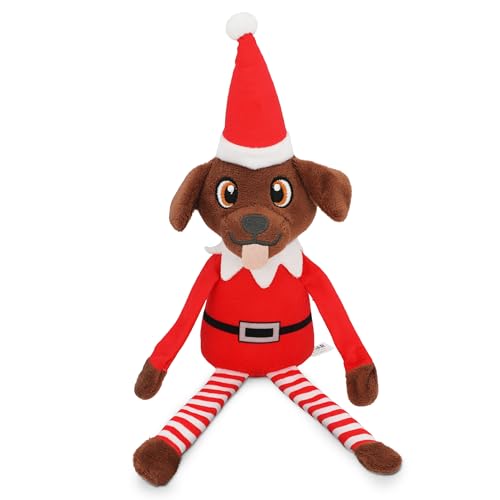 PUPROAR Pooch on a Barch - Lustiges Weihnachtself Plüsch-Hundespielzeug mit Quietschen & Knistern, für Haustiere, süßes Hundespielzeug, Strumpffüller, und festlicher Spielspaß PUPROAR Pooch on a Barch - Lustiges Weihnachtself Plüsch-Hundespielzeug mit Quietschen & Knistern, für Haustiere, süßes Hundespielzeug, Strumpffüller, und festlicher Spielspaß von PUPROAR