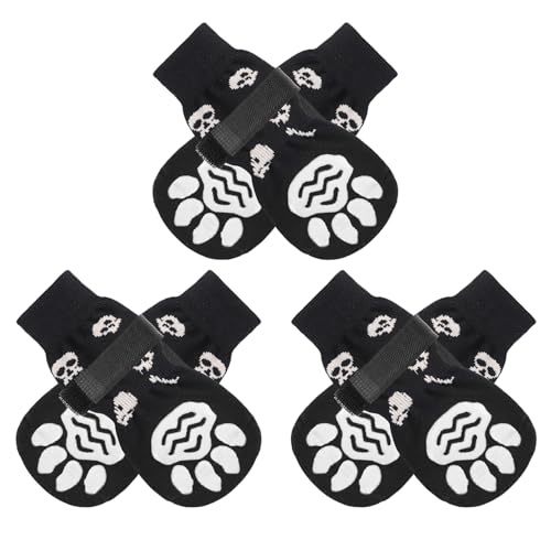 PUPTECK Hundesocken Pfotenschutz Anti Rutsch Outdoor Indoor 3 Paar, Hundeschuhe für kleine, mittlere, große Hunde, Sommer Hitzeschutz Pfoten Schutz Pads mit Griffen für ältere Hunde Hartholzböden PUPTECK Hundesocken Pfotenschutz Anti Rutsch Outdoor Indoor 3 Paar, Hundeschuhe für kleine, mittlere, große Hunde, Sommer Hitzeschutz Pfoten Schutz Pads mit Griffen für ältere Hunde Hartholzböden von PUPTECK