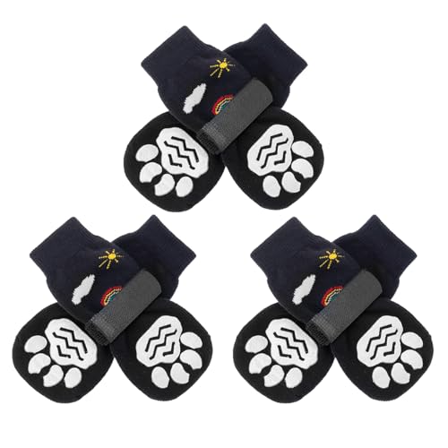 PUPTECK Hundesocken Pfotenschutz Anti Rutsch Outdoor Indoor 3 Paar, Hundeschuhe für kleine, mittlere, große Hunde, Sommer Hitzeschutz Pfoten Schutz Pads mit Griffen für ältere Hunde Hartholzböden PUPTECK Hundesocken Pfotenschutz Anti Rutsch Outdoor Indoor 3 Paar, Hundeschuhe für kleine, mittlere, große Hunde, Sommer Hitzeschutz Pfoten Schutz Pads mit Griffen für ältere Hunde Hartholzböden von PUPTECK