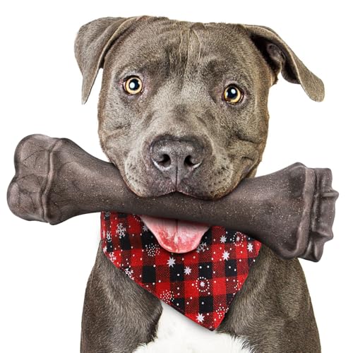 Hundespielzeug für aggressive Kauer, unzerstörbare Hundeknochen für aggressive Kauer, robustes Kauspielzeug für schwere Hunde, Zahnspielzeug für große Hunde mit strapazierfähigem Nylon für große und Hundespielzeug für aggressive Kauer, unzerstörbare Hundeknochen für aggressive Kauer, robustes Kauspielzeug für schwere Hunde, Zahnspielzeug für große Hunde mit strapazierfähigem Nylon für große und von PUPTILY