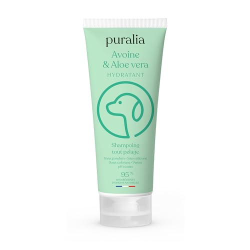 puralia - Shampoo für Hunde 1 l – 95 % natürliche Inhaltsstoffe – Formel auf Basis von Hafer und Aloe Vera puralia - Shampoo für Hunde 1 l – 95 % natürliche Inhaltsstoffe – Formel auf Basis von Hafer und Aloe Vera von PURALIA