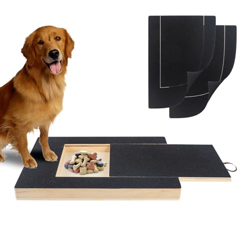 PURASKER Kratzbrett Hunde, Krallenschleifer für Hunde, Kratzbrett für Hund mit Aufbewahrungsbox Inklusive Zwei Blättern Schleifpapier zum Auswechseln PURASKER Kratzbrett Hunde, Krallenschleifer für Hunde, Kratzbrett für Hund mit Aufbewahrungsbox Inklusive Zwei Blättern Schleifpapier zum Auswechseln von PURASKER