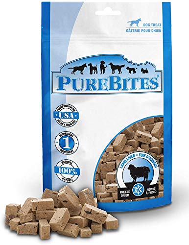PureBites Dog Lamb Liver Freeze Dried Natural Healthy Treats 3.35oz - 3 Pack von PureBites