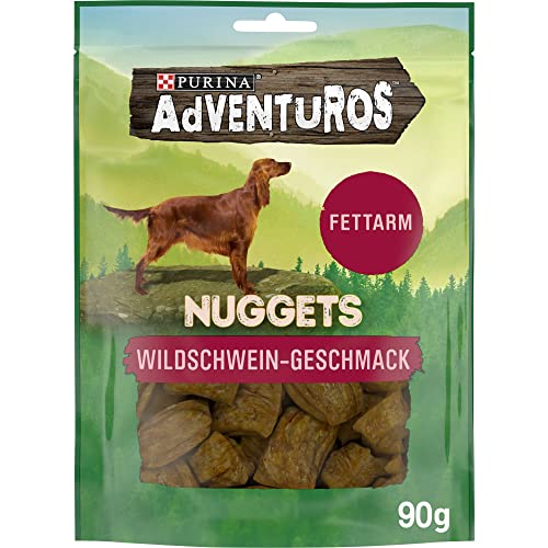Adventuros Nuggets Hunderleckerli, mit Wildschwein, 6er Pack (6x90g) von Purina Cat Chow