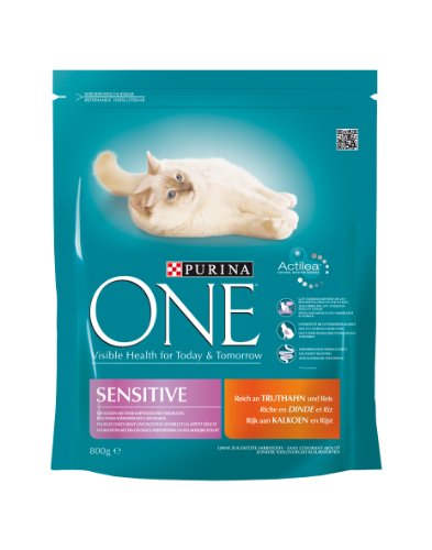 One Sensitive reich an Truthahn 800 g Katzenfutter 2-er Pack von Purina von PURINA ONE