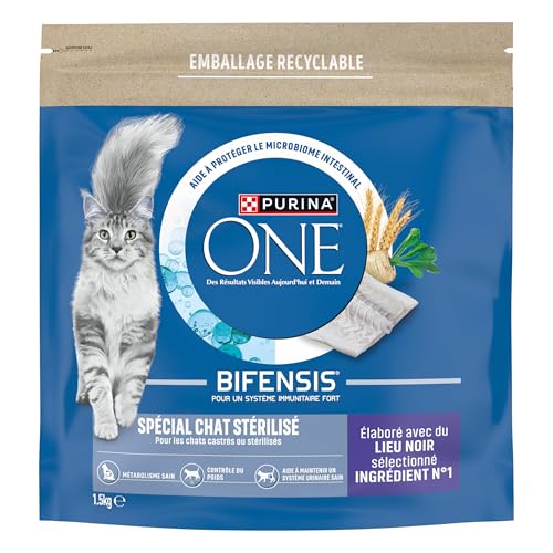 PURINA ONE Speziell sterilisierte Katzenfutter, schwarzer Platz, 1,5 kg PURINA ONE Speziell sterilisierte Katzenfutter, schwarzer Platz, 1,5 kg von PURINA ONE