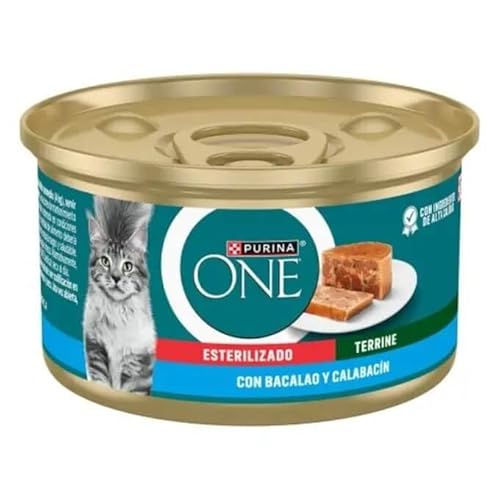 Purina ONE Bifensis Nassfutter für Katzen, sterilisiert, mit Kabeljau, 12 Dosen à 85 g von PURINA ONE
