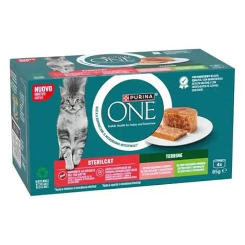 Purina ONE Bifensis Nassfutter für Katzen, sterilisiert, mit Lachs, 12 Packungen mit 4 Dosen à 85 g, 48 Dosen Purina ONE Bifensis Nassfutter für Katzen, sterilisiert, mit Lachs, 12 Packungen mit 4 Dosen à 85 g, 48 Dosen von PURINA ONE