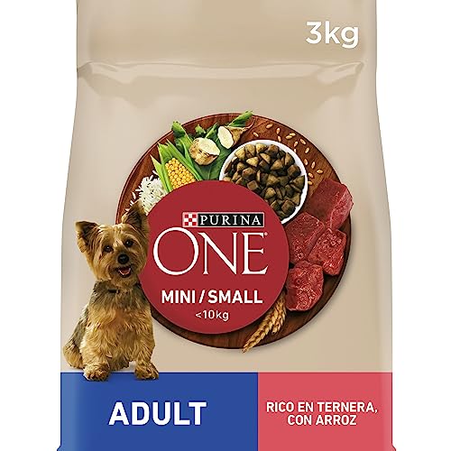 Purina ONE Mini < 10 kg Futter für kleine Hunde mit Ochsen und Reis, 3 kg Beutel Purina ONE Mini < 10 kg Futter für kleine Hunde mit Ochsen und Reis, 3 kg Beutel von PURINA ONE