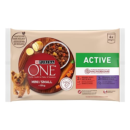 Purina One Active Nassfutter für Hunde Rind und Ente in Sauce Multipack, 48 Beutel à 85 g Purina One Active Nassfutter für Hunde Rind und Ente in Sauce Multipack, 48 Beutel à 85 g von PURINA ONE