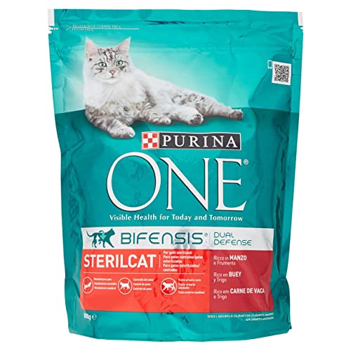 Purina One Bifensis Sterilcat Kroketten für Katzen, Lachs und Weizen, 800 g von PURINA ONE