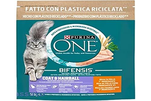 Purina One Bifensis Trockenfutter für Katzen, speziell für Haut und Fell Huhn und Getreide, 800 g Purina One Bifensis Trockenfutter für Katzen, speziell für Haut und Fell Huhn und Getreide, 800 g von PURINA ONE