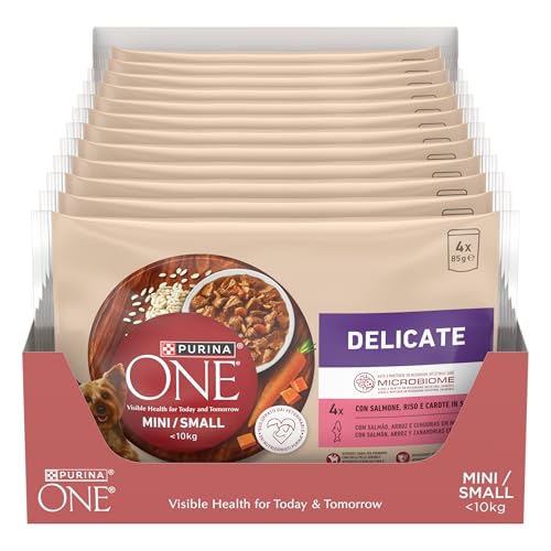 Purina One Delicate Nassfutter Hund Lachs in Sauce Multipack, 48 Beutel à 85 g Purina One Delicate Nassfutter Hund Lachs in Sauce Multipack, 48 Beutel à 85 g von PURINA ONE