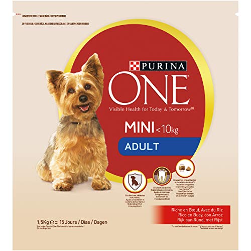 Purina One Mini Adult, reich an Rind, mit Reis, 1,5 kg Purina One Mini Adult, reich an Rind, mit Reis, 1,5 kg von PURINA ONE