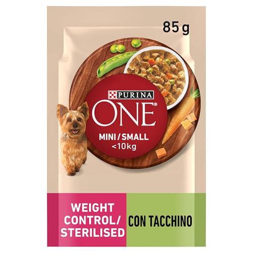 Purina One Mini-Gewichtskontrolle für Hunde, Truthahn, Karotten und Erbsen, 26 Beutel à 85 g von PURINA ONE