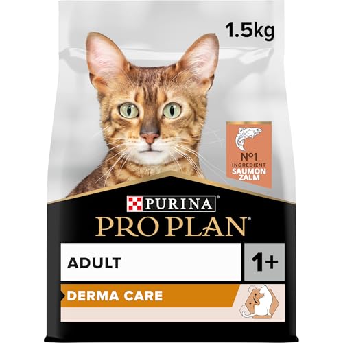 PURINA PRO PLAN | Adult 1+ Derma Care | Reich an Lachs | Trockenfutter | Katze | Beutel mit 1,5 kg von PRO PLAN
