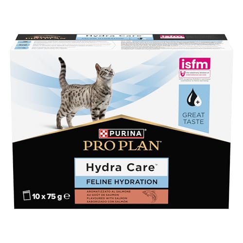 PURINA PRO PLAN Hydra Care für Katzen, Lachsgeschmack mit Feuchtigkeitsproblemen, 6 Packungen à 10 x 75 g PURINA PRO PLAN Hydra Care für Katzen, Lachsgeschmack mit Feuchtigkeitsproblemen, 6 Packungen à 10 x 75 g von PURINA Pro Plan