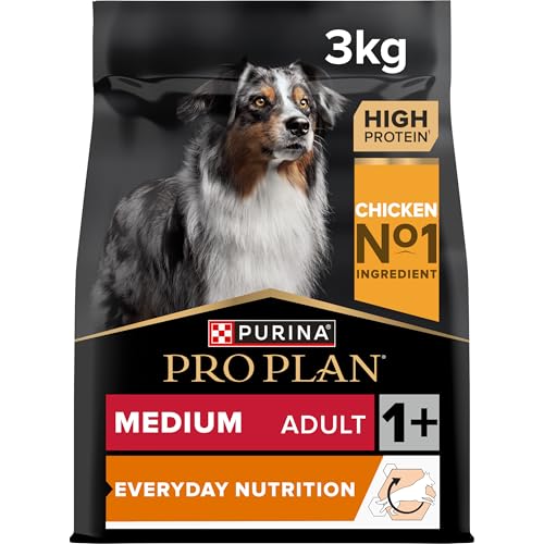 Pro Plan Medium Adult Everyday Nutrition, Hundefutter trocken, reich an Huhn, 1er Pack (1 x 3 kg) von Pro Plan