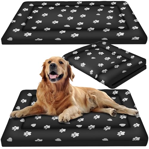PURLOV Hundematratze XXL für mittelgroße große Hunde 100x70 cm Wasserabweisend Thermoregulierend Schaumstofffüllung Abnehmbarer Bezug Waschbar Schwarz 24862 PURLOV Hundematratze XXL für mittelgroße große Hunde 100x70 cm Wasserabweisend Thermoregulierend Schaumstofffüllung Abnehmbarer Bezug Waschbar Schwarz 24862 von PURLOV