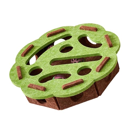 Interaktive Puzzle-Box mit Teaser-Löchern und Glocken, mentaler Filz für Indoor-Spiel-Design, Filz, Katzen, Aktivitätsspielzeug Interaktive Puzzle-Box mit Teaser-Löchern und Glocken, mentaler Filz für Indoor-Spiel-Design, Filz, Katzen, Aktivitätsspielzeug von PURPLELILY