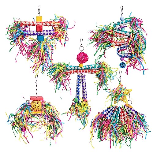 PURPLELILY 5 x Vogelschnitzel, Sittiche, Papageien, Kauspielzeug, Käfigzubehör für kleine Vögel PURPLELILY 5 x Vogelschnitzel, Sittiche, Papageien, Kauspielzeug, Käfigzubehör für kleine Vögel von PURPLELILY