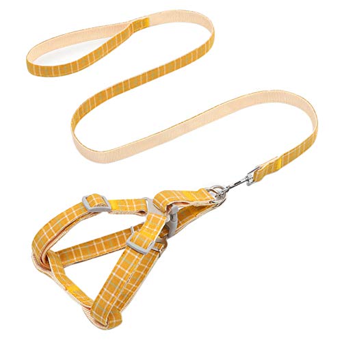 Gehende Hundeleine Striped Traction Rope -bite Brustgurt Pet Yellow S Little Surprise von PURRL