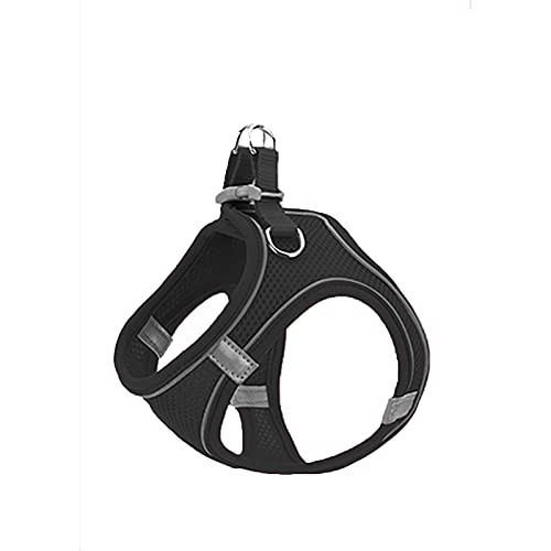 Haustier-Brustgeschirr, Traktionsseil, reflektierendes, atmungsaktives Nylon-Haustierweste, Hundegeschirr für Welpen, schwarz S Little Surprise Haustier-Brustgeschirr, Traktionsseil, reflektierendes, atmungsaktives Nylon-Haustierweste, Hundegeschirr für Welpen, schwarz S Little Surprise von PURRL