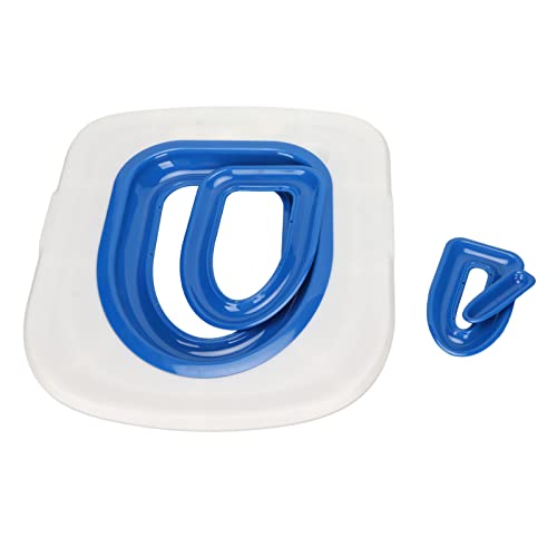 Katzentoiletten Trainingsset, Wiederverwendbarer Universeller Katzentoiletten Trainer für die Haustierreinigung, Bringt der Katze bei, die Toilette zu Benutzen (Weißes Tablett, 1 blaue innere Stütze) Katzentoiletten Trainingsset, Wiederverwendbarer Universeller Katzentoiletten Trainer für die Haustierreinigung, Bringt der Katze bei, die Toilette zu Benutzen (Weißes Tablett, 1 blaue innere Stütze) von PUSOKEI