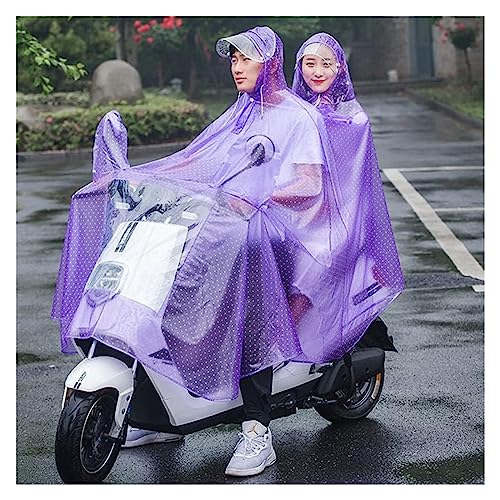 Vorbeugung von Regen Fahrrad-Regenmantel, wasserdichter Poncho, Elektromobilität, Roller, Motorrad, großer Regenumhangmantel, Regenponcho, Antibeschlag-Regenschutzhülle mit Spiegelschlitzen (Farbe: Fa von PUTOVA