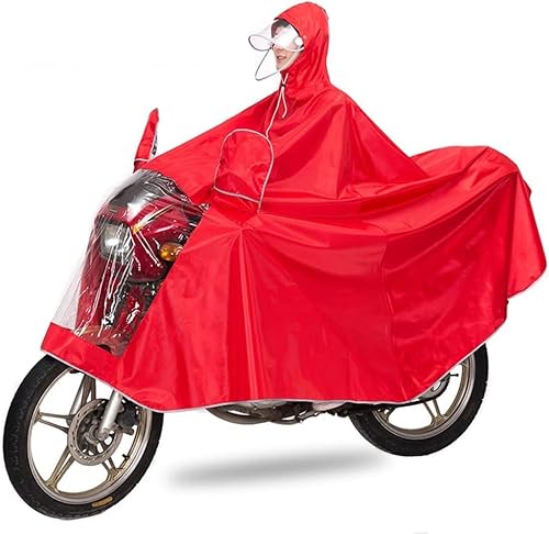 Vorbeugung von Regen Fahrrad-Regenmantel, wasserdichter Poncho, Unisex-Poncho for Erwachsene, wasserdichter Regenponcho im Freien, Fahrrad, Motorrad, Roller, Fahrradjacke, Regenmantel, Kapuzenumhang ( von PUTOVA