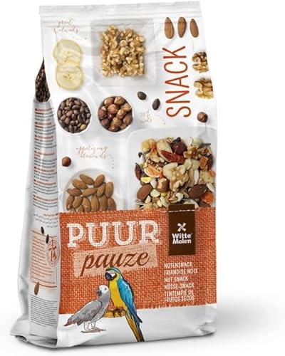 WM PUUR Pauze Nuss-Snack für große Papageien & Sittiche, 750 g von PUUR