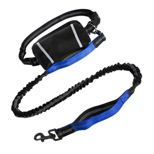 Reflektierende Sport-Hüfttasche, multifunktional, mehrere Taschen und Hundeleine for Outdoor-Aktivitäten(Peacock Blue Suit) von PUYUNA