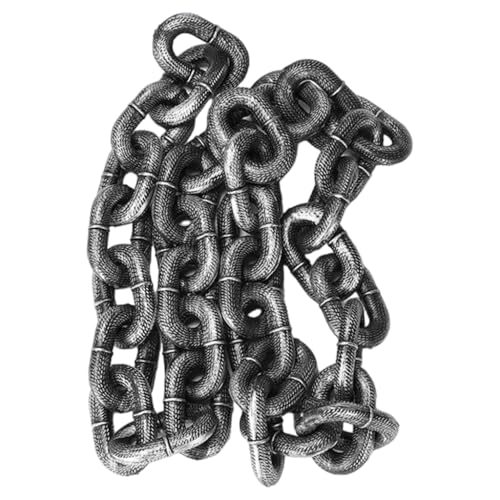 Robuste Hundeleine, Simulations-Eisenkette, lustige Hundeleine, Spielkette, Simulations-Eisenkette(Ancient Silver) von PUYUNA