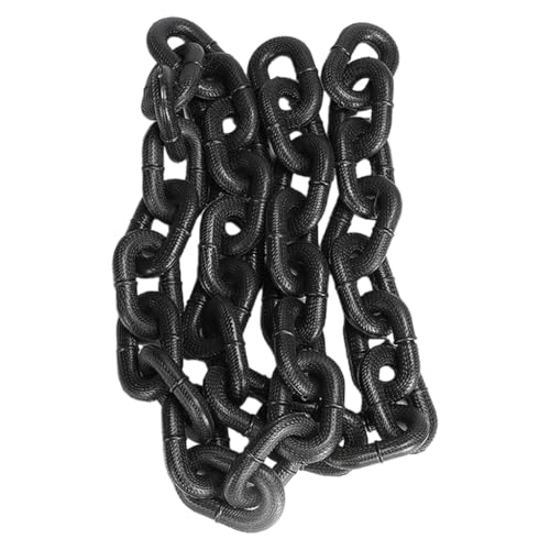Robuste Hundeleine, Simulations-Eisenkette, lustige Hundeleine, Spielkette, Simulations-Eisenkette(Black) von PUYUNA