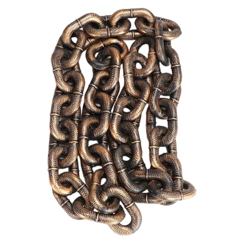 Robuste Hundeleine, Simulations-Eisenkette, lustige Hundeleine, Spielkette, Simulations-Eisenkette(Bronze) von PUYUNA