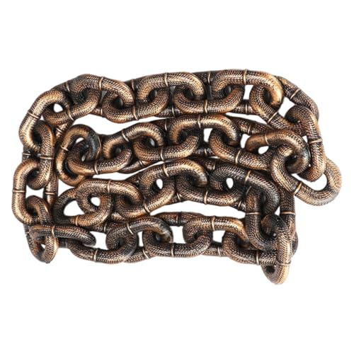 Robuste Hundeleine, Simulations-Eisenkette, lustige Hundeleine, Spielkette, Simulations-Eisenkette(Bronze) von PUYUNA