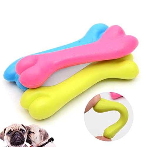 PUYYDS 1SET Haustierspielzeug für kleine Hunde Gummibissfestigkeit Hundespielzeug Zahnreinigung Kautrainingsspielzeug Heimtierbedarf Hündchen Katzen von PUYYDS