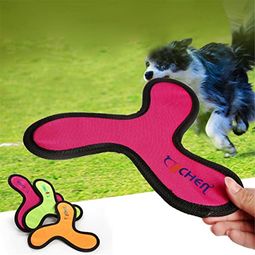 PUYYDS 3 Stück dreieckige Fliegende Scheiben Hundetrainingsspielzeug Oxford-Stoff Haustier interaktiver Dart Bissfestes Bumerang-Welpen-Kauen fliegendes Untertassen-Spielzeug PUYYDS 3 Stück dreieckige Fliegende Scheiben Hundetrainingsspielzeug Oxford-Stoff Haustier interaktiver Dart Bissfestes Bumerang-Welpen-Kauen fliegendes Untertassen-Spielzeug von PUYYDS