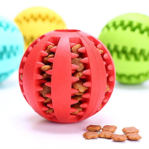PUYYDS Haustier-Hundespielzeug für Welpen, elastischer Gummi-Kauball, Spielzeug, interaktive Hundespiele, Zahnreinigung, Welpenzubehör von PUYYDS