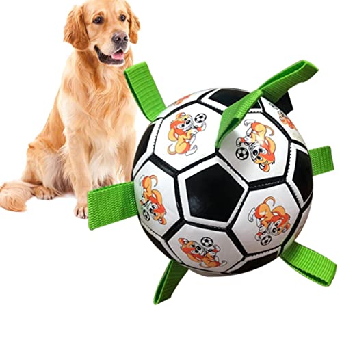 Puppy Dog Toys Interaktives Fußballspielzeug für Hunde Outdoor-Hundetrainingsspielzeug Pet Bite Chew Toy für kleine mittelgroße Hunde von PUYYDS