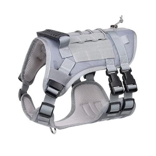 Taktisches Hundegeschirr Atmungsaktives verstellbares Haustiergeschirr für mittelgroße Hundebrustgurtweste von PUYYDS
