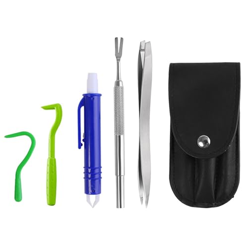 PVFZXS Zeckenzange Für Hunde Zeckenzange 5er Set Mit Etui, Mit 2 Zeckenhaken, 2 Zeckenzangen Metall Und 1 Zeckenpinzette Einfacher Und Sicherer Zeckenentferner Für Kinder Und Haustier PVFZXS Zeckenzange Für Hunde Zeckenzange 5er Set Mit Etui, Mit 2 Zeckenhaken, 2 Zeckenzangen Metall Und 1 Zeckenpinzette Einfacher Und Sicherer Zeckenentferner Für Kinder Und Haustier von PVFZXS