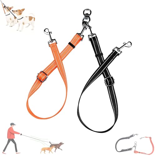 Doppelleine für 2 Hunde, Hundeleine für Zwei Hunde, Leine für 2 Hundes, Kein Verheddern 360° Drehbare Hundeleine für Kleine Mittelgroße und Große Hundes Welpen Lauftraining Doppelleine für 2 Hunde, Hundeleine für Zwei Hunde, Leine für 2 Hundes, Kein Verheddern 360° Drehbare Hundeleine für Kleine Mittelgroße und Große Hundes Welpen Lauftraining von PVFZXS