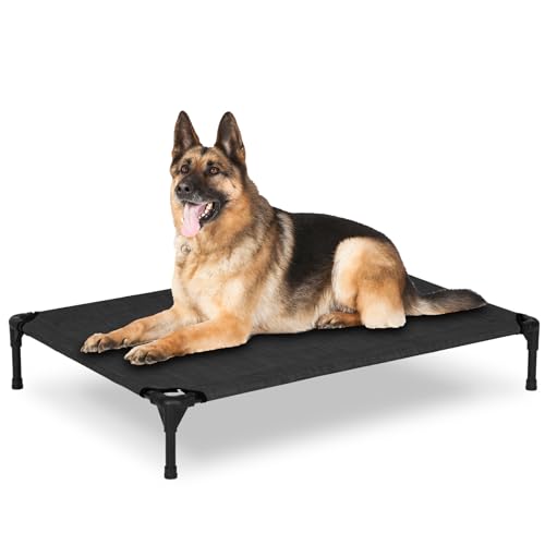 PVY Erhöhtes Outdoor-Hundebett – erhöhtes Hundebett für große Hunde, wasserdichtes Hundebett, einfach zu montieren, kühlendes erhöhtes Hundebett mit atmungsaktivem Teslin-Netz, langlebig, rutschfest, PVY Erhöhtes Outdoor-Hundebett – erhöhtes Hundebett für große Hunde, wasserdichtes Hundebett, einfach zu montieren, kühlendes erhöhtes Hundebett mit atmungsaktivem Teslin-Netz, langlebig, rutschfest, von PVY